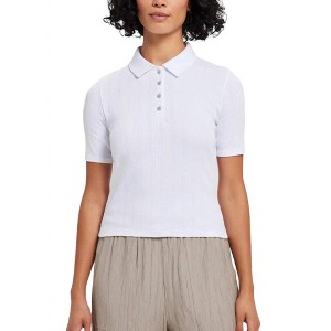 Women's Pointelle Polo - GOLDIE - 1 of 3