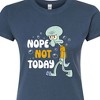 Women's - SpongeBob SquarePants - Squidward Nope Not Today Fitted Graphic T-Shirt - 2 of 4