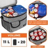 OPUX Large Insulated Lunch Bag Men Women, Leakproof Thermal Reusable Soft Cooler Tote Work School Adult Kid Boy Girl - 3 of 4