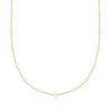 Pure Collection by Ross-Simons 3-3.5mm Cultured Pearl Station Necklace in 14kt Yellow Gold - 3 of 4