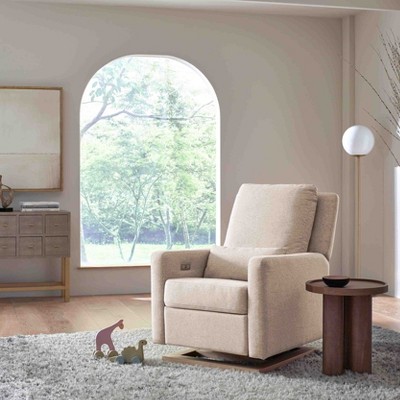 Sigi Sustainable Beach Wood Recliner with USB and Glide Feature