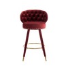 Gulches Counter Height Swivel Bar Stools Set of 2, Solid Wood Legs, Fixed Height, 360-Degree Swivel - 4 of 4
