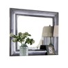 Royal Hampton Dresser Mirror, White LED Lights, 46 Inch Gray Solid Wood Frame - 2 of 4