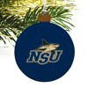 Nova Southeastern University Primary Logo Wood Christmas Tree Holiday Ornament - 4 of 4