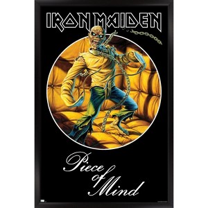 Trends International Iron Maiden - Piece Of Mind Circle Framed Wall Poster Prints - 1 of 4