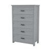 Lycvki Retro Wooden Dresser with 5 Drawer for Bedroom - 2 of 4