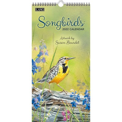 2022 Vertical Wall Calendar 7.75"x15.5" Songbirds - Lang