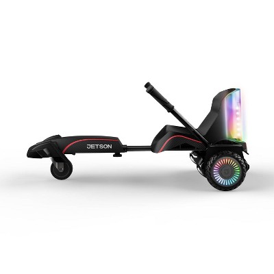 Jetson Force Light-Up Extreme Terrain Hoverboard/Go-Kart Combo - Black