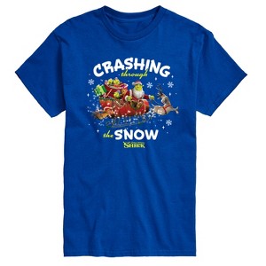 Men's - Shrek - Crashing Through the Snow Short Sleeve Graphic T-Shirt - 1 of 3