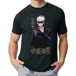 Jujutsu Kaisen Gojo Satoru Men’s Black Short-Sleeve Performance Dri-Fit Gym  Tee - 1 of 4