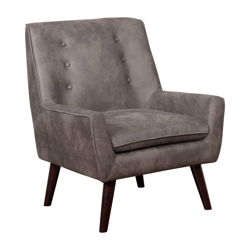 Center Button Tufted Accent Chair - HOMES: Inside + Out, 1 of 5