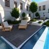 DSVIMOY 12" Patio Deck Tiles, 44pcs DIY Module Interlocking Decking Tiles, Floor Tile for Porch Poolside, Balcony, Grey, 12"*12"*0.8" - 4 of 4