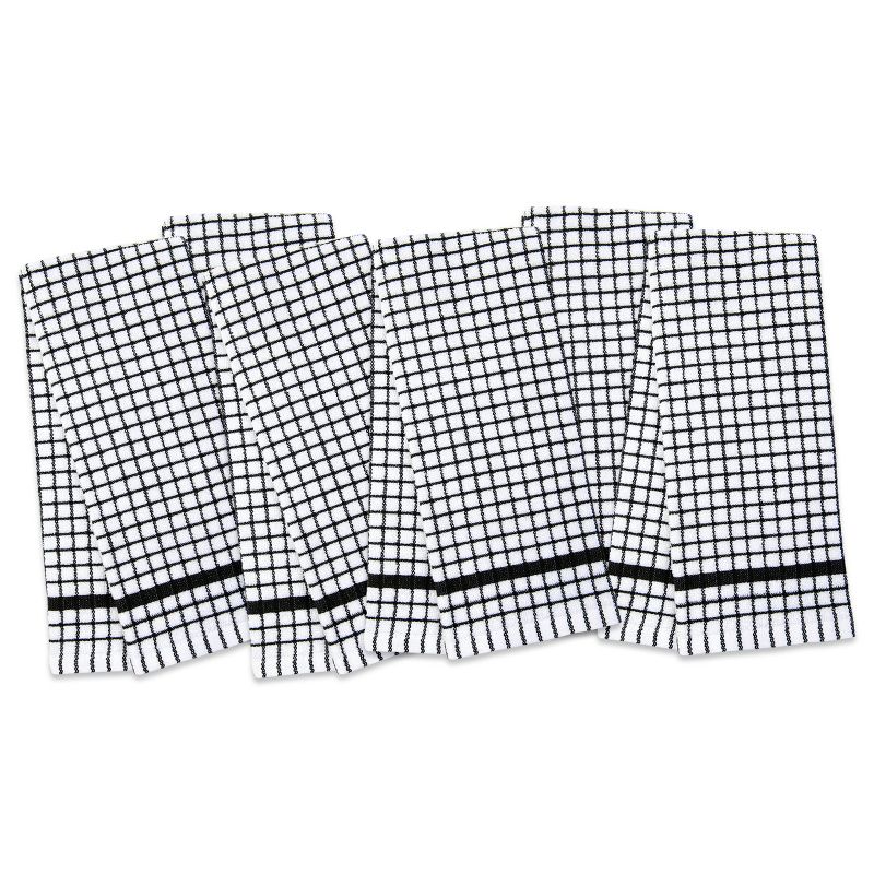 Sloppy Chef Classic Checkered Kitchen Towels (Pack of 6), 15x25, Cotton, 4 of 6