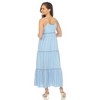 White Mark Women's Scoop Neck Tiered Maxi Sun Dress - 3 of 4
