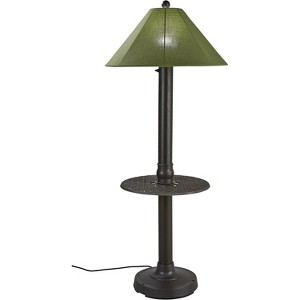 Patio Living Concepts Catalina Table Floor Lamp 65697 with 3 bronze body and spectrum cilantro Sunbrella shade fabric - 1 of 1