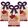 Big Dot of Happiness Friends Thanksgiving Feast - Square Favor Gift Boxes - Friendsgiving Party Bow Boxes - Set of 12 - 2 of 4