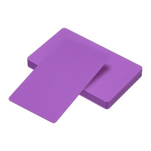Unique Bargains Anodized Aluminum Laser Engraving DIY Blank Metal Business Cards 12 Pcs - 1 of 4