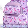 Backpack for Girls, Kids Cute Kindergarten Preschool Children 12L Small Backpack Bookbag for School Travel Lilac Dinos - 3 of 4