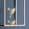 TopComfy Decorative Object Ferdinand 30 Minute Hourglass Set of 2 for Contemporary Home and Office Decor, Beige, 6"*3"*8" - 2 of 4