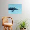 18"x24" Terry Fan Party Whale Unframed Wall Poster Print Blue - Deny Designs: Scenic Nautical Art for Bedroom Decor - 2 of 3