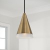 Capital Lighting Avant 1 - Light Pendant in  Aged Brass/Black - 3 of 4