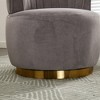 360 Degree Swivel Cuddle Barrel Accent Sofa Chairs with Wide Upholstered - 4 of 4