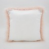 Poly Filled Faux Mongolian Fur Throw Pillow - Saro Lifestyle - 2 of 3