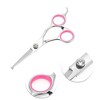 Unique Bargains Round Head Dog Grooming Scissors 5 Inches Silver Tone Pink 1 Pc - 3 of 4