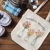 Talented Kitchen 3-Pack Graphic Tote Bags, 15 x 5.5 x 16 Inches, Reusable Grocery Bags with Handles with 3 Designs, (Farmers Market) - 4 of 4