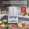Commercial Food Processor, Chopper Meat Grinder, Multi-Functional Food Processor with Stainless Steel Body & Blade, Gloves, Brush, 110V - 2 of 4