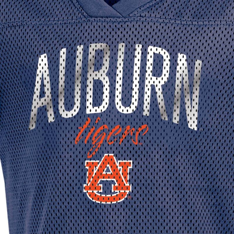 NCAA Auburn Tigers Girls&#39; Mesh T-Shirt Jersey, 3 of 4