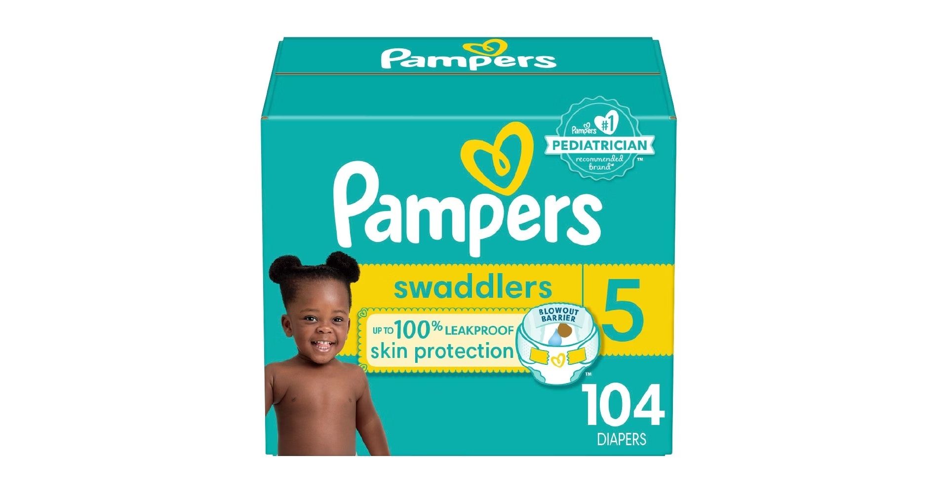 Pampers Swaddlers Sensitive Disposable Diapers - Size 5 - 104ct