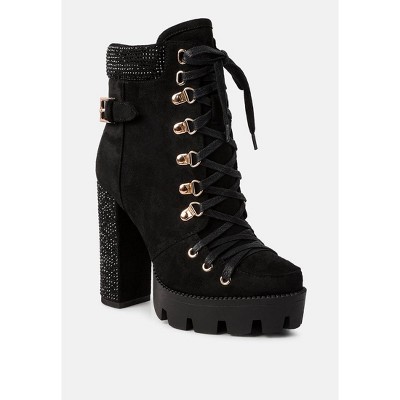 Birch Block Heeled Ankle Boots