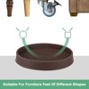 Unique Bargains Round Rubber Anti Slide Furniture Coasters Cups Floor Protector 4 Pcs - 4 of 4