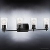 Urban Ambiance Luxury Traditional Bath Light 7.625''H x 32''W,  Midnight Black Finish,  Esperance Collection, UHP4157 - 4 of 4