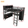 Lycvki Metal Loft Bed with Wardrobe and L-shaped Desk for Kids Teens Adults - 4 of 4
