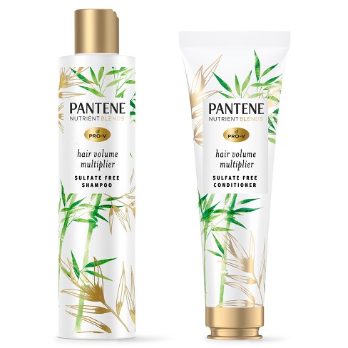 Pantene Nutrient Blends Silicone Free Bamboo Shampoo And Dual Pack 17.6 Fl : Target