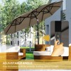 Kumasinova 9.5FT Large Patio Umbrella,Dual-Sided Outdoor Umbrella with 12 Ribs,Beach Umbrella with 3 Air Vents,Outdoor Umbrellas for Patio - 3 of 4