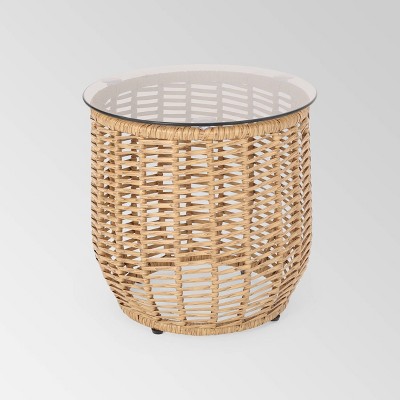 rattan side table target