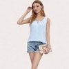 Anna-Kaci Women's Sleeveless Scoop Neck Tank Top with Keyhole Front Detail and Pleated Accents - 3 of 4