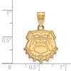 Black Bow Jewelry 14k Yellow Gold Georgia Bulldogs NCAA Medium Pendant - 2 of 3