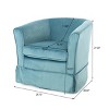 Christopher Knight Home Cecilia Modern Swivel 28.75" Barrel Club Chair - 3 of 4