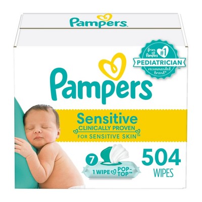 Pampers Sensitive Baby Wipes - 504ct