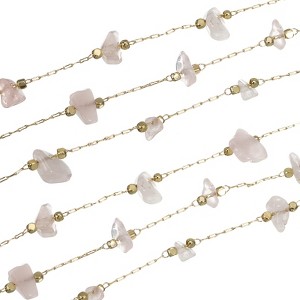 Unique Bargains Brass Smooth Decoration Irregular Gemstone Chains for Jewelry Making Craft - 1 of 4