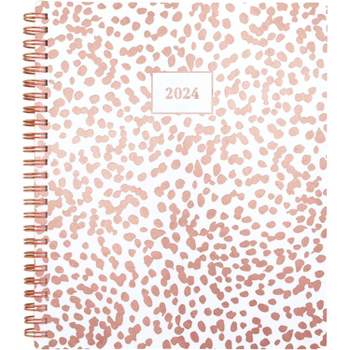 Cambridge 2024 Planner 8.875"x7.875" Weekly/Monthly Rose Gold