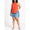 ELOQUII Women's Plus Size Scooped Hem Tank Top - 4 of 4