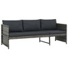 vidaXL Garden Sofa Grey, Dark Grey - 4 of 4
