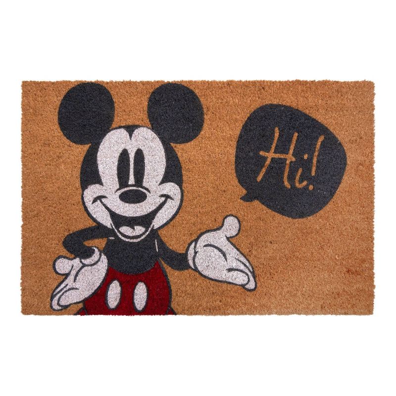 Mickey Mouse 2pk Hi and Welcome Coir Door Mats, 3 of 11