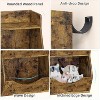 COZONY 3-Tier Storage Organizer with 5 Compartments, Retro Double-Sided Bookshelf and Toy Shelf for Living Room, Bedroom, Playroom - 3 of 4