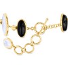 Ross-Simons Onyx and Mother-Of-Pearl Bracelet in 18kt Gold Over Sterling Size 7 - 3 of 4